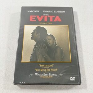 Evita - Madonna, Antonio Banderas (DVD, 1998, Widescreen) - New Sealed!